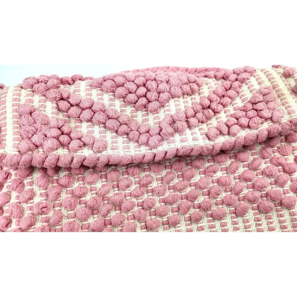 Antonello Pink and Cream Suni Rombi Bag - Size 8